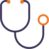 Icon of a stethoscope