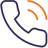 Icon of phone with audio waves coming out of it
