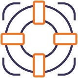 Icon of life preserver
